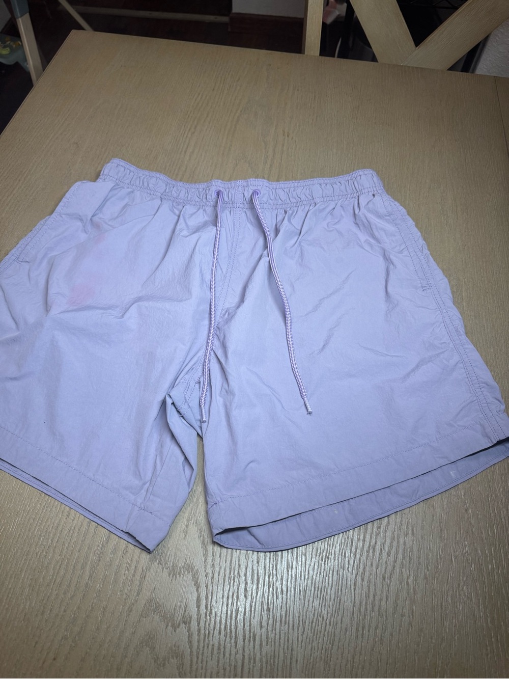 H&M Light Lavender Athletic Drawstring Shorts
